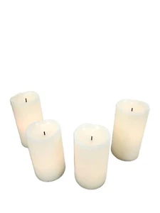 Velas bisque LED sin llama Gerson con baterías, paquete de 4, parece real, ver video - Imagen 1 de 3