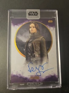 Star Wars Topps Stellar 2017 Card Felicity Jones Jyn Erso 10/10 - Picture 1 of 2