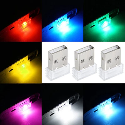 USB LED Light Atmosphere Wireless Small Night Search for Car Universal - Image 1 of 4