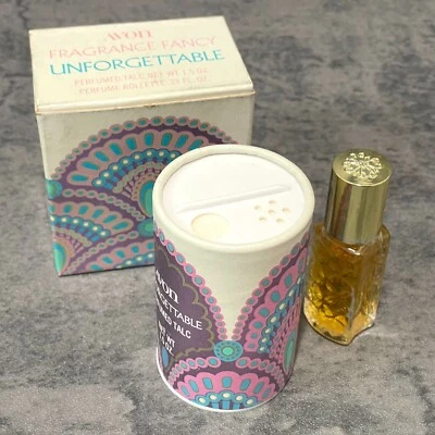 Vintage Avon OCCUR ! Fragrance Fancy Set .33oz Perfume Rollette 1.5oz Talc NIB - Image 1 of 4