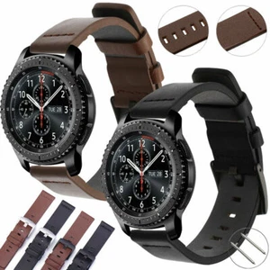 22mm For S3 46MM R800 Genuine Leather Band Quick Release Watch Strap Wristband - Picture 1 of 17