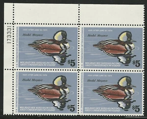 U.S., 1978, Scott #RW45, Upper Left Plate Block of 4, Mint, Never Hinged, V.F. - Picture 1 of 2