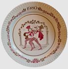 Spode Christmas Collector Plate 1980 22Ct Gold Detail 8" Embossed - 11Th Plate