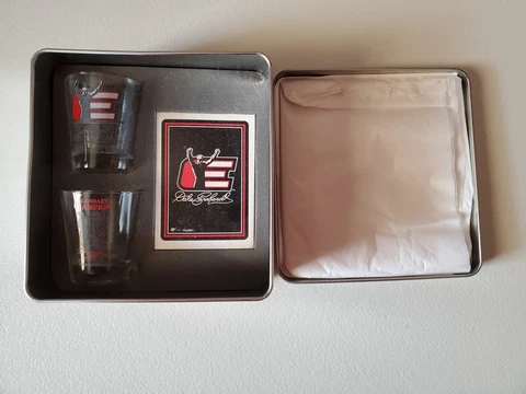 Shot Glass & Trading Card Gift Set w/Tin - The Intimidator - Dale Earnhardt Cover