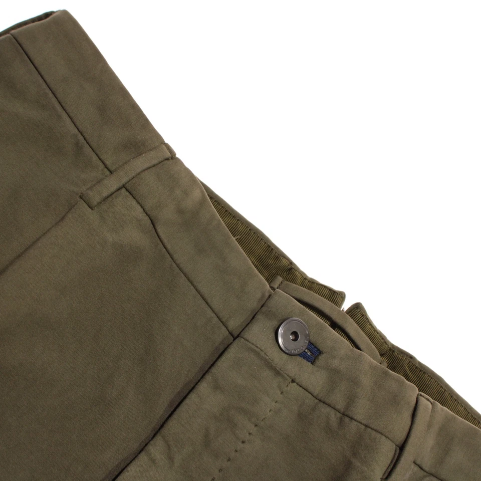 Incotex NWT Chinos / Casual Pants Size 50L (US 34) Tapered Fit Doeskin Green - Image 1 of 4