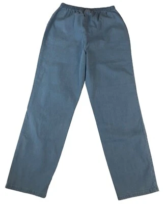 vtg Denim & Co Pull On Mom Jeans Sz M High Waist Relaxed Fit Jeans Pckts - Image 1 of 4