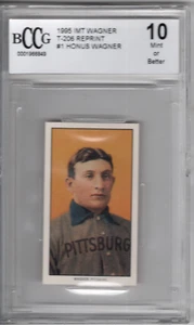 Honus Wagner T-206 1995 IMT Reprint BCCG 10 - Picture 1 of 2