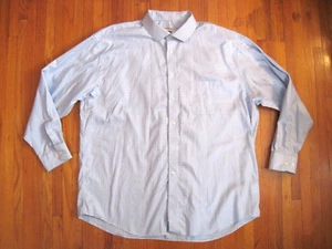 Joseph Abboud Non Iron Classic Fit Blue Check Dress Shirt 2X 18.5 34/35 New - Picture 1 of 7