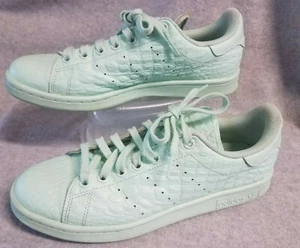 Stan Smith ADIDAS originals Women's alligator print Frog mint Green Sz 9 shoes   - Picture 1 of 8