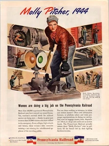 VINTAGE 1944 PENNSYLVANIA RAILROAD PRINT AD - Picture 1 of 1