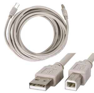 15Ft. USB 2.0 A Male to B Male Printer Scanner Cable Beige UL Listed USB2-15AB - Picture 1 of 3