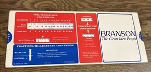 Branson - Diagrama de diapositivas de conversión métrica, regla de diapositivas Merrick 1982 - Imagen 1 de 2
