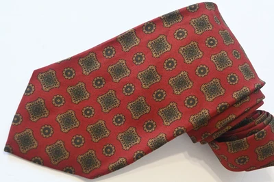 Corbata de cuello PAUL STUAR ROJA SEDA W:3 3/4" POR L:57 "MADE DE IN ITALY Foto 1 de 3