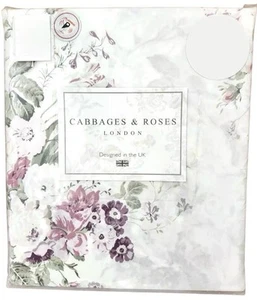 Cabbages & Roses Cotton ~ CONSTANCE PEONY ~ 3pc KING Duvet Cover & Shams Set NIP - Picture 1 of 16