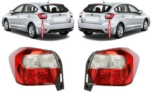 PAIR LEFT+RIGHT REAR TAIL LIGHT LAMPS FOR SUBARU IMPREZA 2012-2015 - Picture 1 of 8
