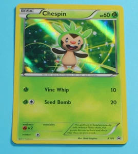 Chespin XY01 Stella Nera Promo Holo Pokemon Raro - Foto 1 di 3
