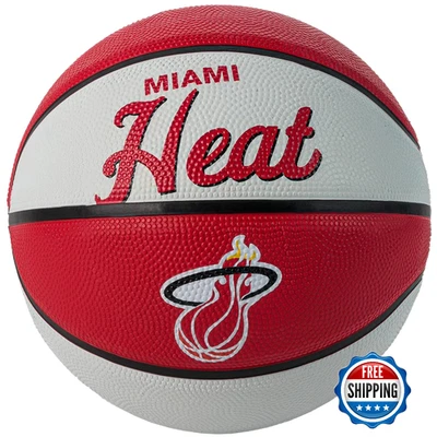 Mini baloncesto retro del equipo Wilson de la NBA - Miami Heat - rendimiento al aire libre - Imagen 1 de 3