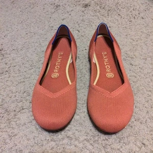 Rothys Womens Copper Pink Round Toe Ballet Flat Size 9 Women's Shoes  - Picture 1 of 8