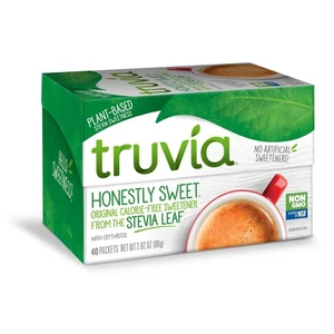 Truvia natürlicher Stevia Süßstoff 40er Pack kalorienfreier Zuckerersatz - Bild 1 von 4