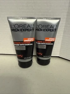 L'Oreal Paris Men Expert Hydra Energetic Daily Facial Cleanser, Charcoal, 2 ct. - Picture 1 of 1