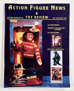 1991 ACTION FIGURE NEWS & TOY REVIEW #2 Freddie Krueger GODZILLA G. I. Joe Nurse - Picture 1 of 7