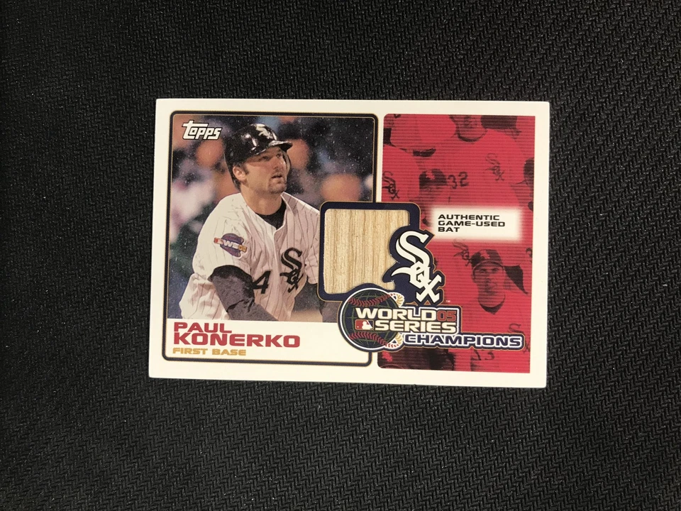 2006 Topps #WSR-PKB Paul Konerko World Series Champions GAME-USED BAT RELIC - Image 1 of 2