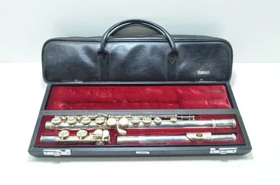 YAMAHA YFL-351S Flute Solid Silver Headjoint Used With Hard Case - Image 1 of 4