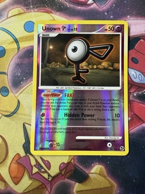 Pokémon - Unown - 56/106 Great Encounters - 2008 Reverse Holo - LP - Image 1 of 2