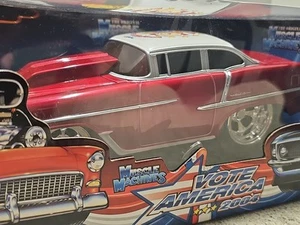 Vntg Muscle Machines Vote America 2004 1955 Chevy Bel Air 1:18 Scale Diecast Car - Picture 1 of 21