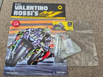 1/4 DEAGOSTINI BUILD THE YAMAHA YZR-M1 VALENTINO ROSSI BIKE PART ISSUE #18 - Image 1 of 3