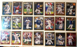 LOT of (21) 2012 Bowman GOLD BORDER PARALLEL with STARS, HOF - Picture 1 of 5