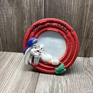 Bugs Bunny Picture Frame 1994 WB Looney Tunes That's All Folks Red 35mm Prints - Picture 1 of 14