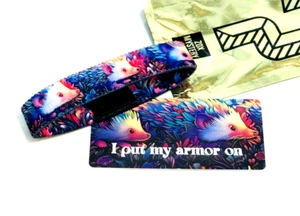 ZOX **I PUT MY ARMOR ON** Silver SINGLE Medium Mys NIP Band w/Card - Picture 1 of 3