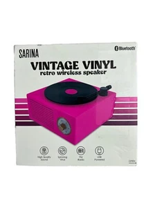 ⚡⚡⚡ Altavoz Bluetooth Portátil Retro Inalámbrico Vintage Rosa NUEVO EN CAJA ⚡⚡⚡ - Imagen 1 de 7