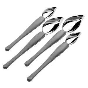 4 Pezzi Cucchiaio Tubo Acciaio Inox Cucchiai Culinari Strumenti Cioccolato - Foto 1 di 12