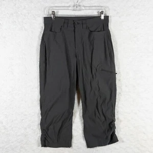 Pantalones Eddie Bauer Rainier Para Mujer Talla 6 Gris Capri Senderismo Elastizados Bolsillos Cortos - Imagen 1 de 12