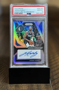 Jaden Hardy 2023 Prizm Signature Silver Prizm Auto PSA 10 Dallas Mavericks - Bild 1 von 2
