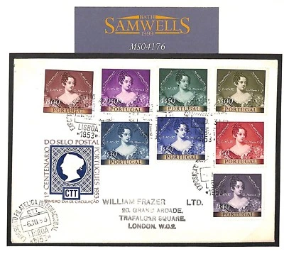 Portugal FDC 1953 STAMP CENTENARY Set{8} EXHIBITION CDS First Day Cover MS4176 - Image 1 of 4