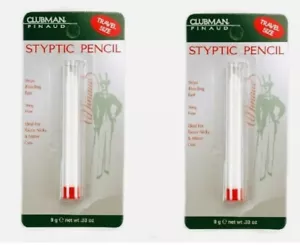 Lot of 2 - CLUBMAN Styptic Pencil STOPS BLEEDING FAST Non Stinging - Imagen 1 de 1