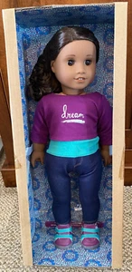 American Girl 18" Doll Gabriela Girl of the Year 2017 Brn Hair & Eyes Dark Skin - Picture 1 of 10