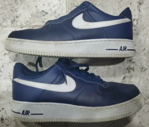 Nike Air Force 1 Low Midnight Navy Blue White 820266-401 Men’s Size US9.5 NO BOX - Picture 1 of 12