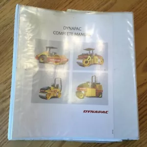 DYNAPAC CC-900G COMPATTATORE RICAMBI LIBRO CATALOGO FUNZIONAMENTO GUIDA MANUALE MANUTENZIONE - Foto 1 di 7