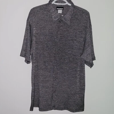 ODO Western Cowboy Button Up Short Sleeve Shirt Men's Size XL Made In USA Gray - Image 1 of 4