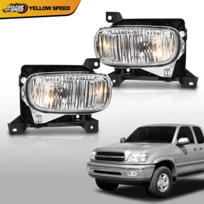 Подходит для 00-06 Toyota Tundra LH & RH Capa с комплектом из 2 прозрачных противотуманных фар - Изображение 1 из 4
