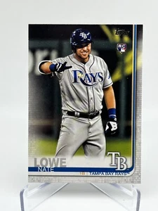 2019 Topps Update US291 Nate Lowe Photo Variation Rookie Card SP Tampa Bay Rays - Picture 1 of 7
