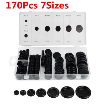 7 Sizes Grommet Firewall Hole Plug Set Wire Gasket Kits Boxed Car Accessories - Image 1 of 4
