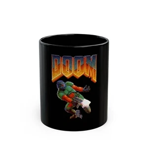 Doom PC SNES Retro Style Video Game Ceramic Black Coffee Tea Mug - Picture 1 of 2