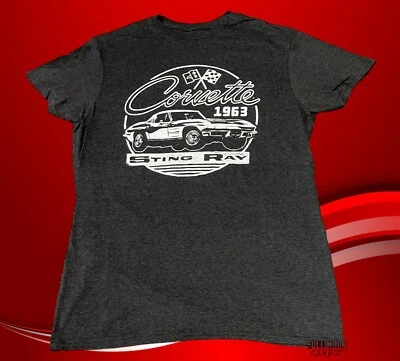 Nueva camiseta clásica retro para hombre Chevy Chevrolet Corvette Stingray 1963 Foto 1 de 2