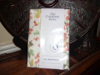 Nuevo en Paquete The Company Store Legends Hotel Terciopelo Franela Otoño Flor Rey Falsa Foto 1 de 4