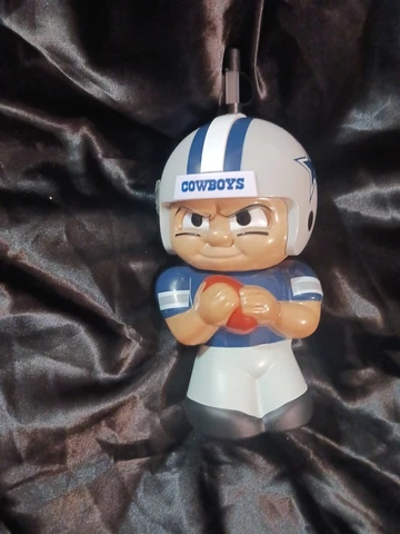 Dallas Cowboys NFL TeenyMates Big Sip 16 oz. Water Bottle Cup Blue Cover